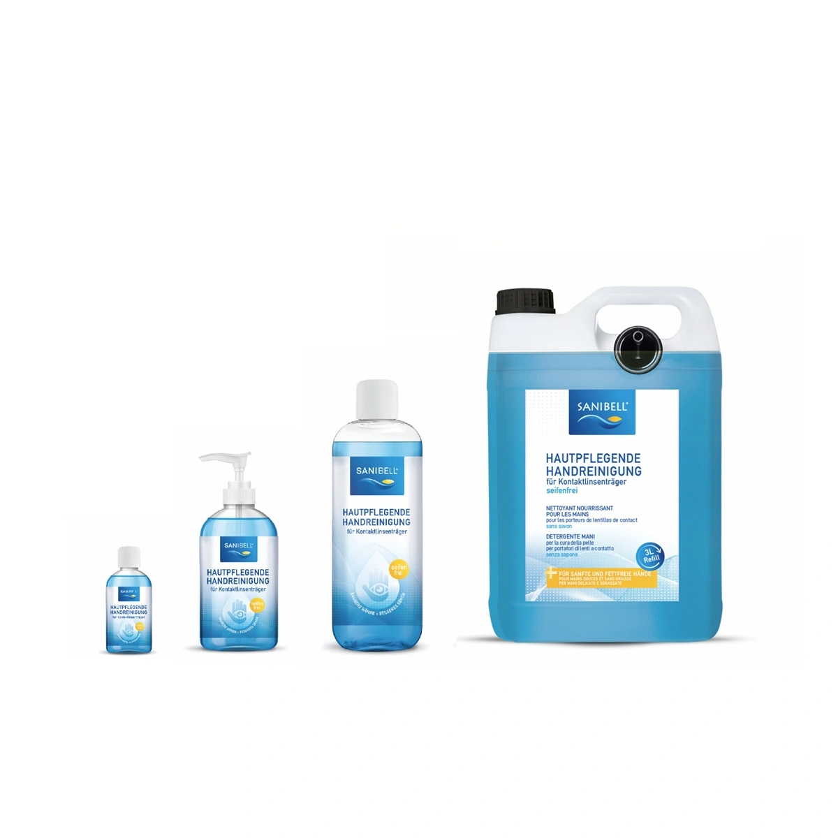 Featured image for “SANIBELL Handreinigungsfluid alle Größen”