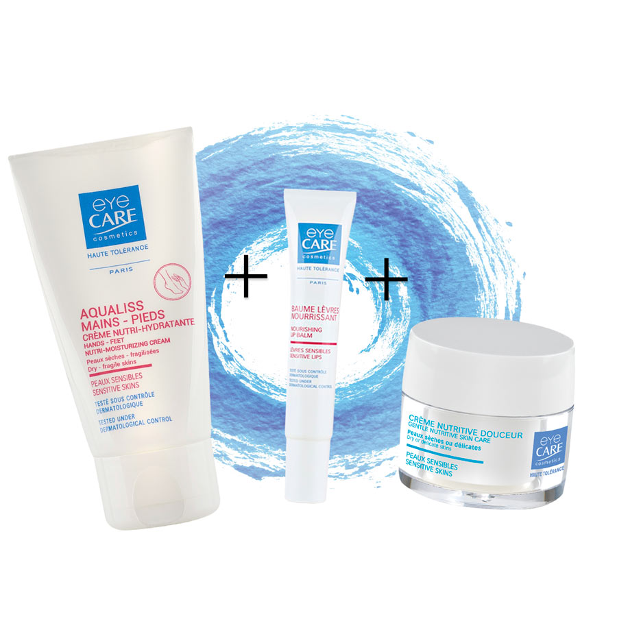 Featured image for “eyeCARE Pflegeset für Haut, Hände & Lippen”
